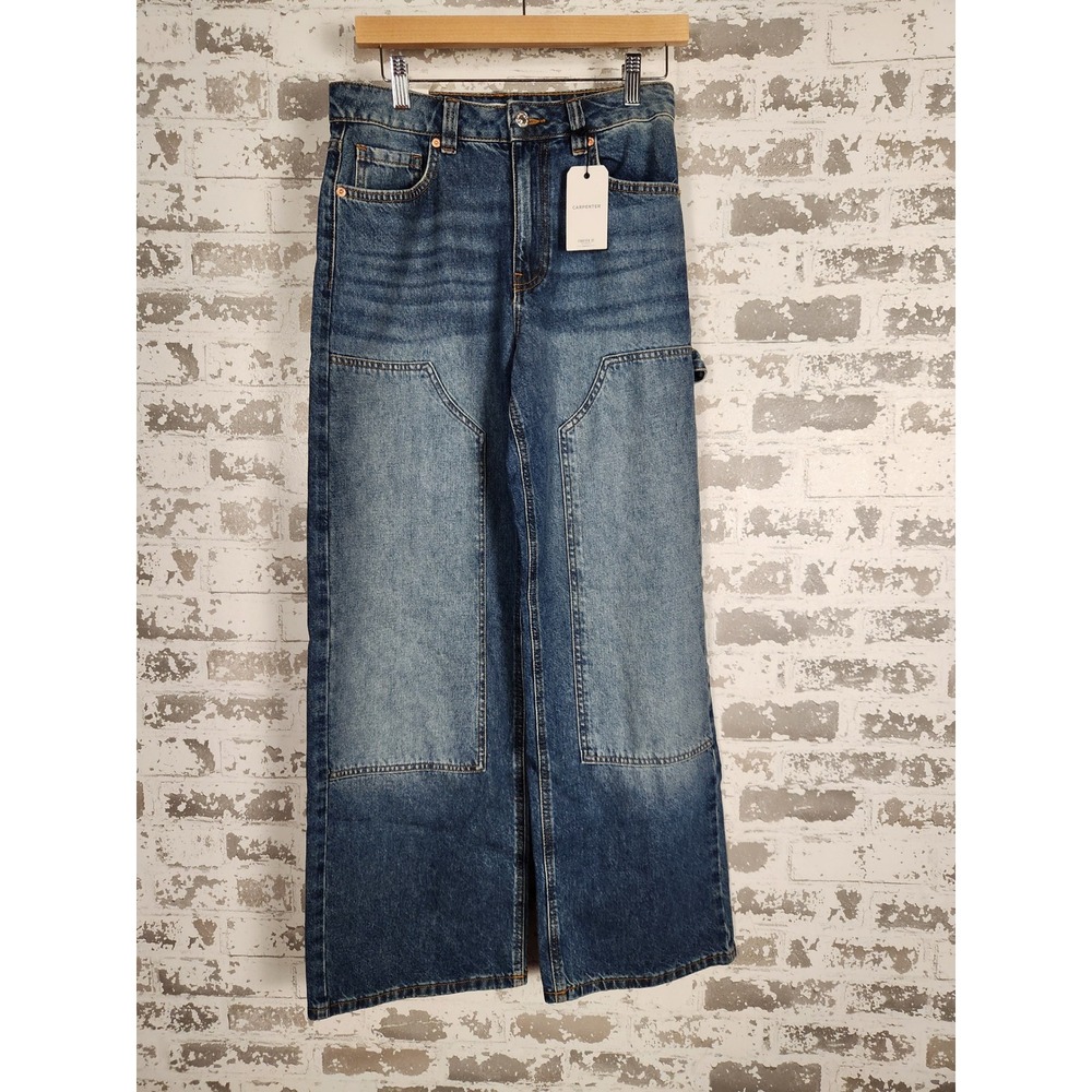 Forever 21 Carpenter Jeans Women's‎ Size 27 Relaxed Fit Straight Leg Denim Faded